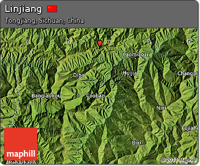 Satellite Map of Linjiang