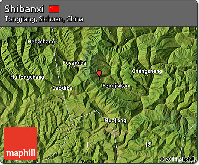 Satellite Map of Shibanxi