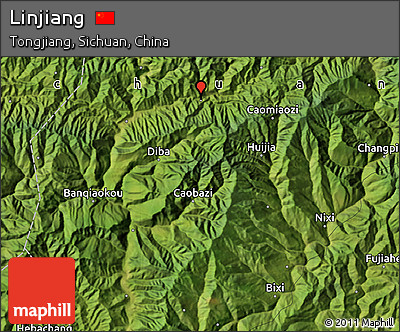 Satellite Map of Linjiang