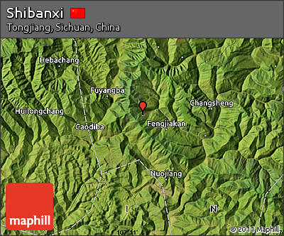 Satellite Map of Shibanxi