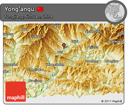 Physical Panoramic Map of Yong'anqu