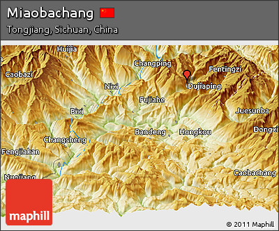 Physical Panoramic Map of Miaobachang