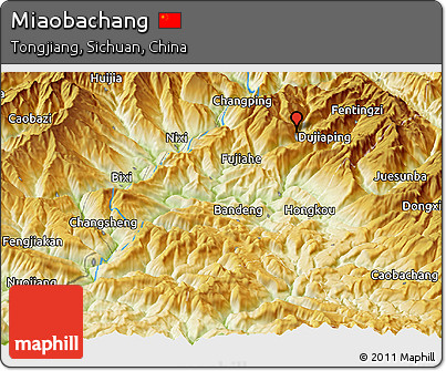 Physical Panoramic Map of Miaobachang