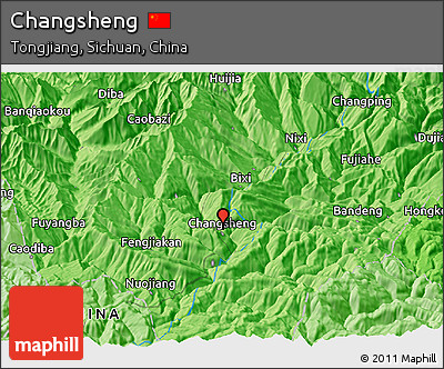 Political Panoramic Map of Changsheng