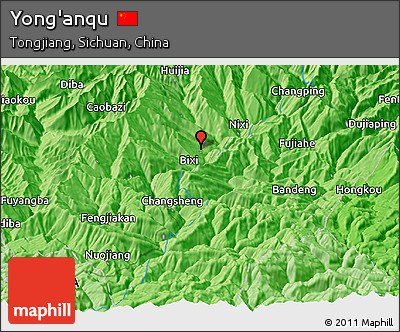 Political Panoramic Map of Yong'anqu