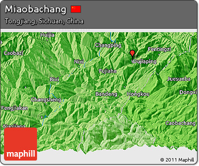 Political Panoramic Map of Miaobachang