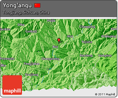 Political Panoramic Map of Yong'anqu