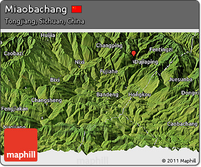 Satellite Panoramic Map of Miaobachang