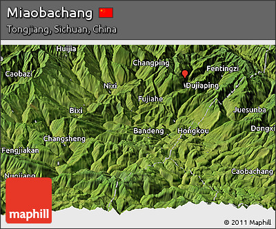 Satellite Panoramic Map of Miaobachang