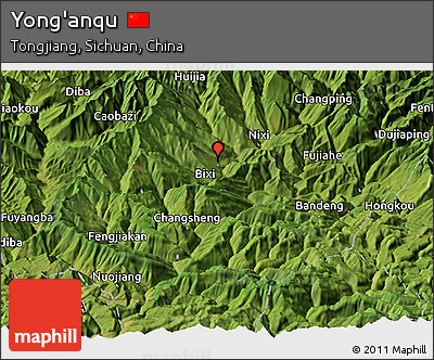 Satellite Panoramic Map of Yong'anqu