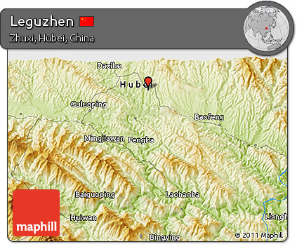Physical 3D Map of Leguzhen