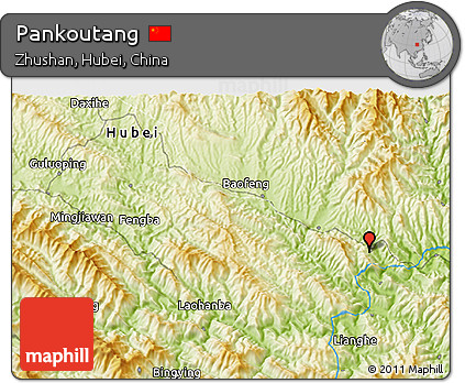 Physical 3D Map of Pankoutang