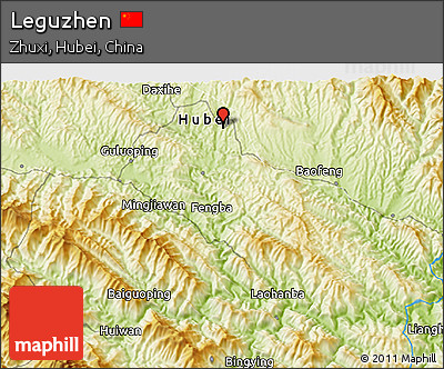 Physical 3D Map of Leguzhen