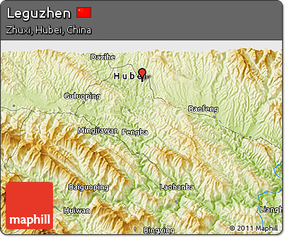 Physical 3D Map of Leguzhen