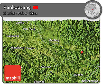 Satellite 3D Map of Pankoutang