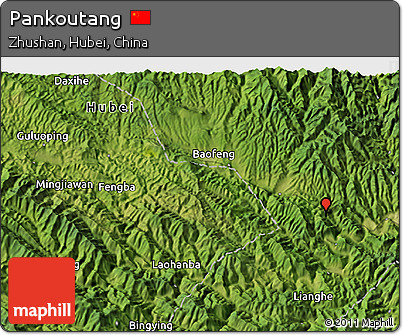 Satellite 3D Map of Pankoutang