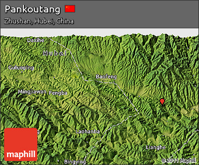 Satellite 3D Map of Pankoutang