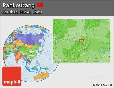 Political Location Map of Pankoutang