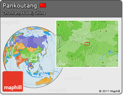 Political Location Map of Pankoutang