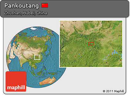 Satellite Location Map of Pankoutang