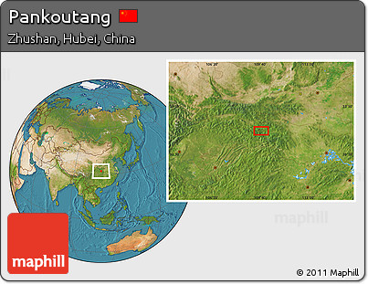 Satellite Location Map of Pankoutang