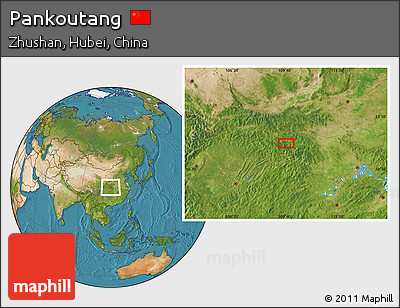 Satellite Location Map of Pankoutang