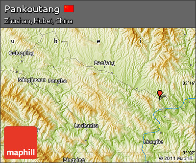 Physical Map of Pankoutang