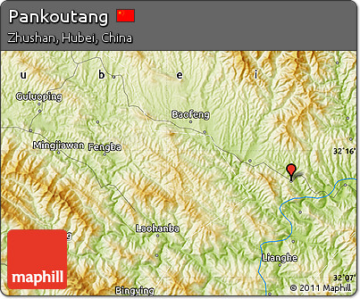 Physical Map of Pankoutang