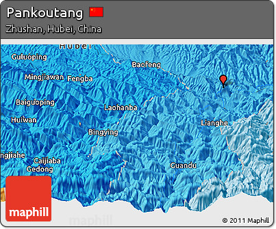 Political Panoramic Map of Pankoutang
