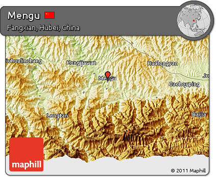 Physical 3D Map of Mengu