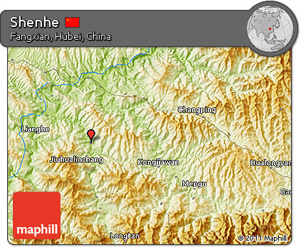 Physical 3D Map of Shenhe