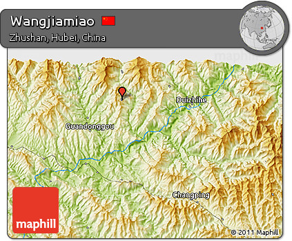 Physical 3D Map of Wangjiamiao