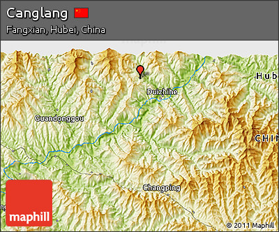 Physical 3D Map of Canglang