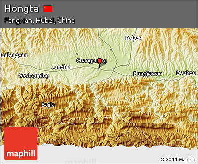 Physical 3D Map of Hongta
