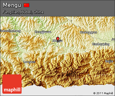 Physical 3D Map of Mengu
