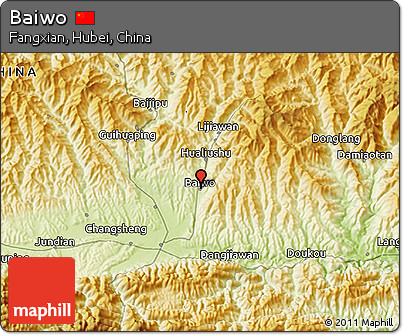 Physical 3D Map of Baiwo