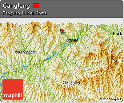 Physical 3D Map of Canglang
