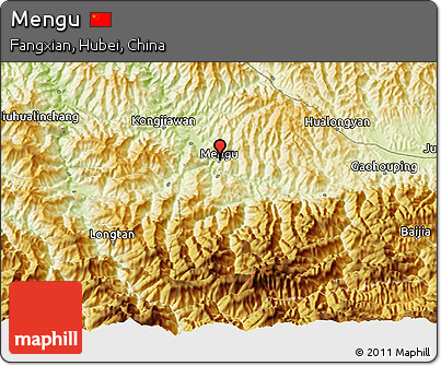 Physical 3D Map of Mengu
