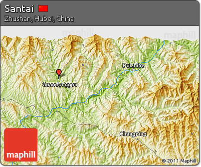 Physical 3D Map of Santai