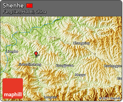 Physical 3D Map of Shenhe