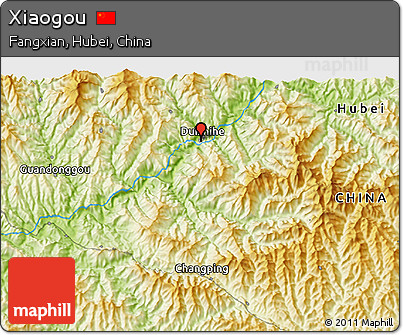 Physical 3D Map of Xiaogou