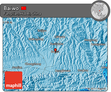 Political 3D Map of Baiwo