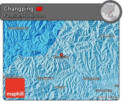 Political 3D Map of Changping