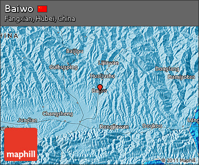 Political 3D Map of Baiwo