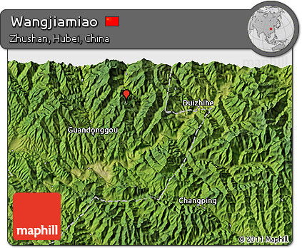 Satellite 3D Map of Wangjiamiao