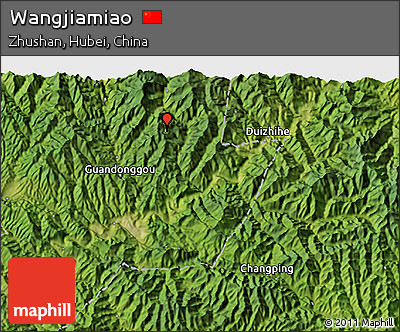 Satellite 3D Map of Wangjiamiao
