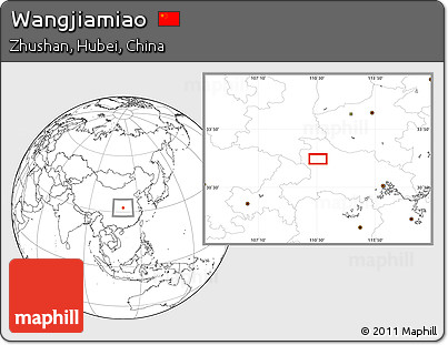Blank Location Map of Wangjiamiao