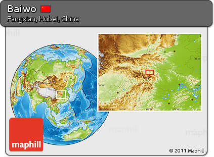 Physical Location Map of Baiwo
