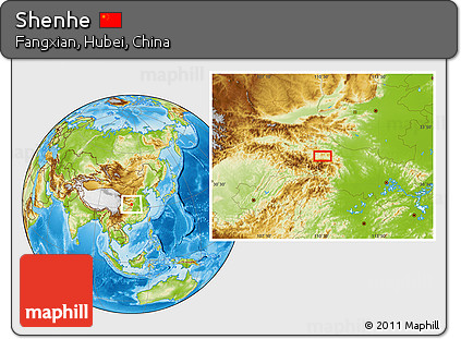Physical Location Map of Shenhe