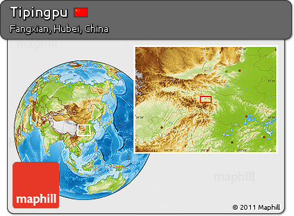 Physical Location Map of Tipingpu